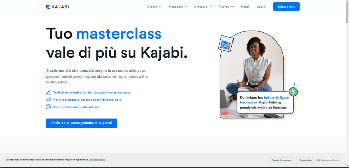 kajabi homepage