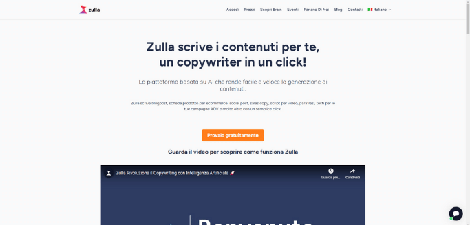 Zulla homepage