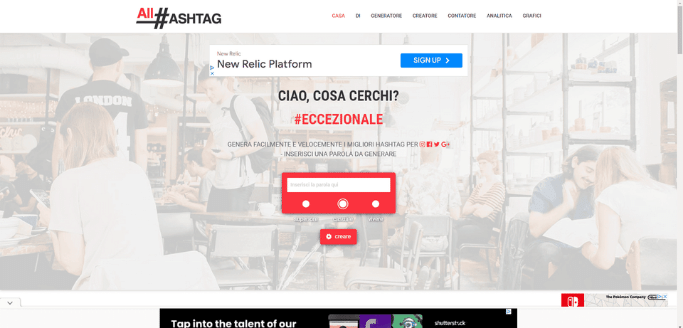 all hashtah homepage