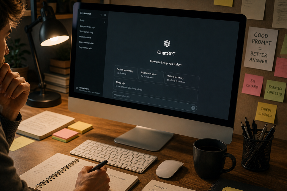 Come scrivere un prompt per chatgpt e altre ai